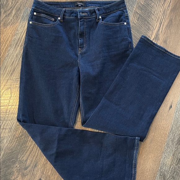 Quince Bella Stretch Straight 30” Jeans Dark Rinse 32 - Picture 2 of 6